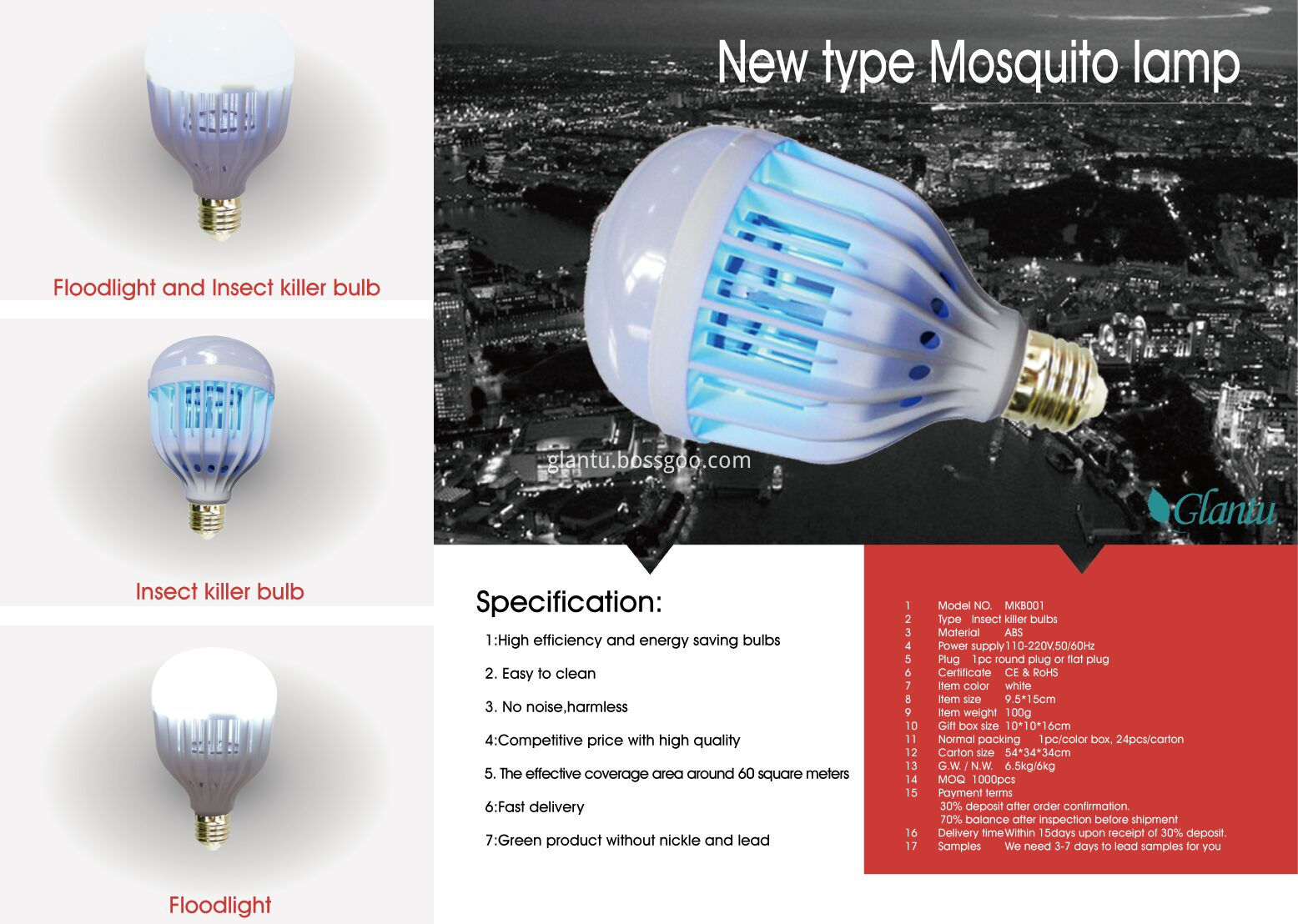 Insect killer bulb