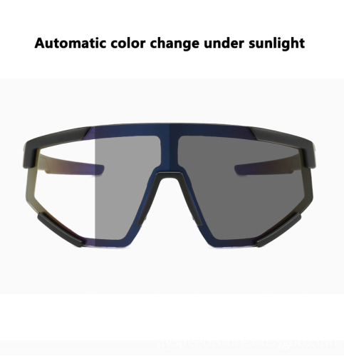 Black Photochromic Sunglasses: Day & Night Cycling Sports Goggles with UV Protection for Men and Women