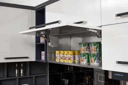 Minimalist Stainless steel kitchen cabinet