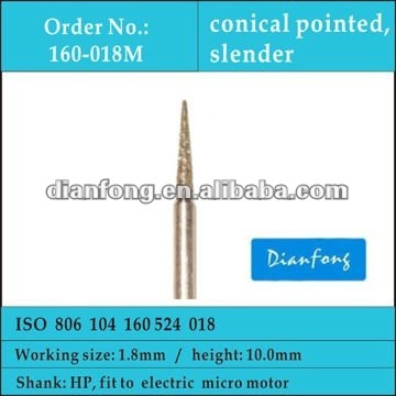 HP conical shape medium grit coatied diamond engraving tools