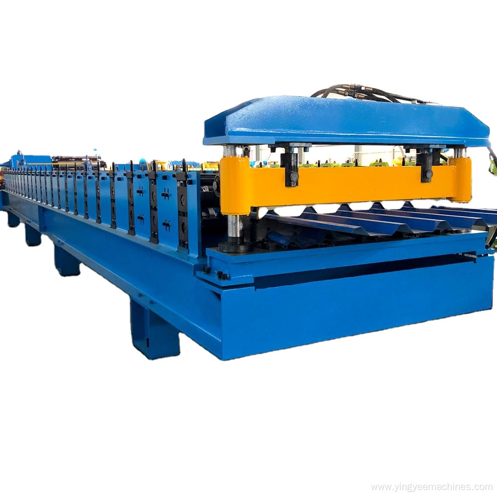 Trapezoid roof sheet roll forming machine