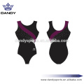 Embroidery ya Ballet Gymysuit isiyo na mikono ya leotard ya mazoezi