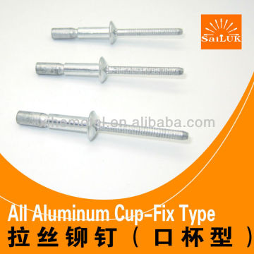 Tutti i rivetti ciechi in alluminio Maolock