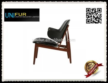 Replica Ib Kofod Larsen classic design back upholstered Larsen easy chairs with tapered legs