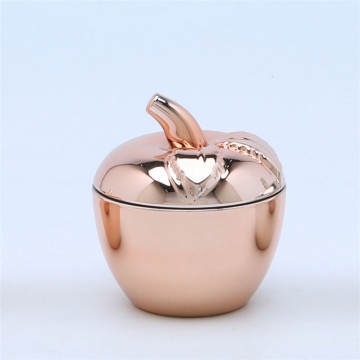 Hand Pressed Electro Plating Apple Candy  Jars