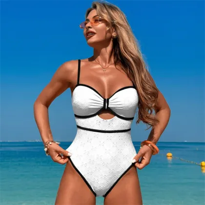 2025 Women's One-Piece Sexy and Fashionable Hot Spring Swimsuit
