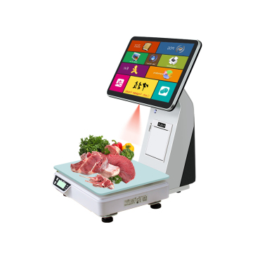 Zhongji Ts9 Gewichtungs -POS -System mit Touchscreen, KI und Quittungsdruck
