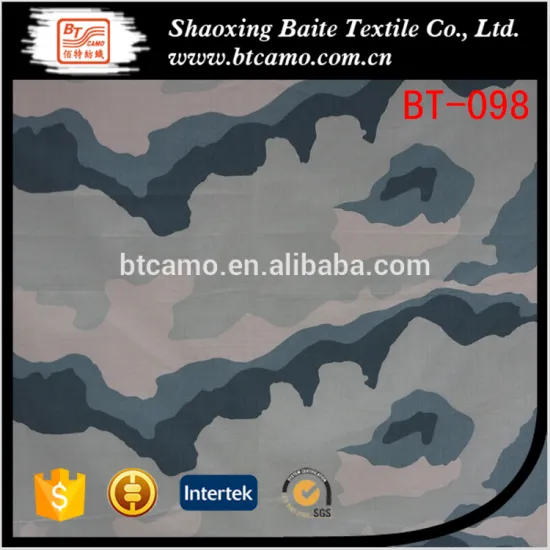 Cloth Material Fabric Textile Polyester Cotton miltary camouflage fabric BT-098