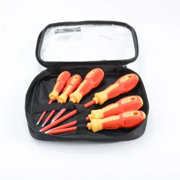 High Voltage Insulated Screwdriver Kit with Phillips and Slotted Bits