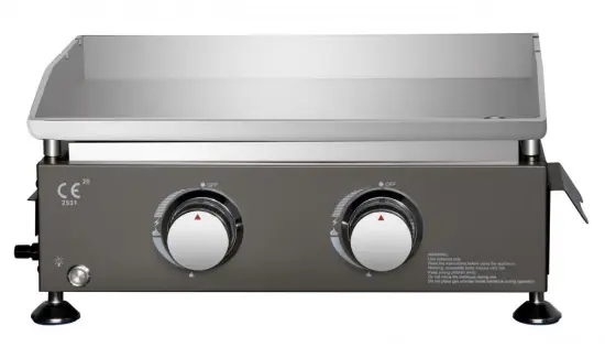 2 Burner Tabletop Gas Griddle for Garden