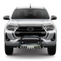 U-shaped curved iron front bumper with baffle