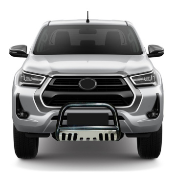 U-shaped curved iron front bumper with baffle