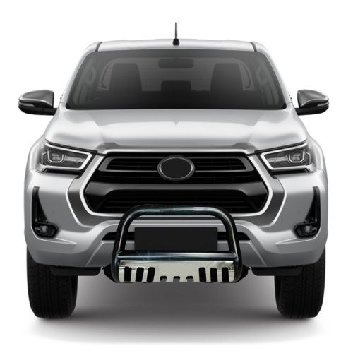 U-shaped curved iron front bumper with baffle