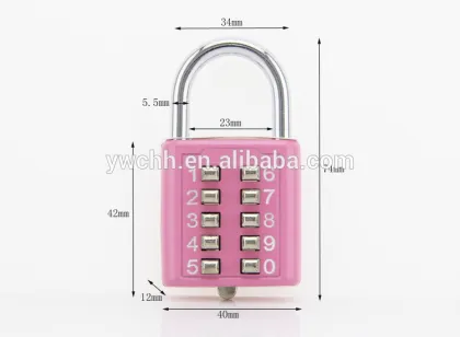 Push button lock Luggage lock cabinet padlock