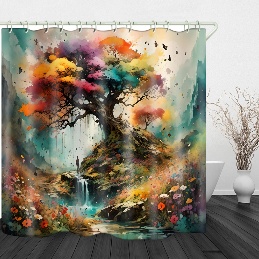 digital printing contemporary shower curtain2024-AUT- (8)-05