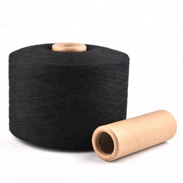 Ne7s/1 Black Weaving Yarn Regenerated Cotton Blended Polyester Open end Yarn