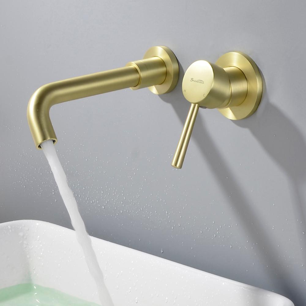 brushed gold bathroom faucet 2401bg 3