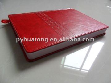 embossed notebook cover