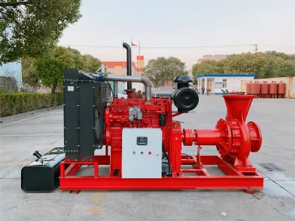 Diesel engine fire pump