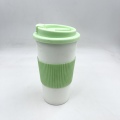 BPA riutilizzabile eco-compatibile BPA Doppio caffè da 16 once con manica a manica TPR