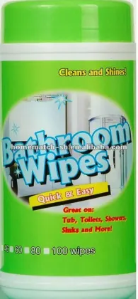 toilet cleaning wet wipes in canister, wet tissue for toilet cleaning