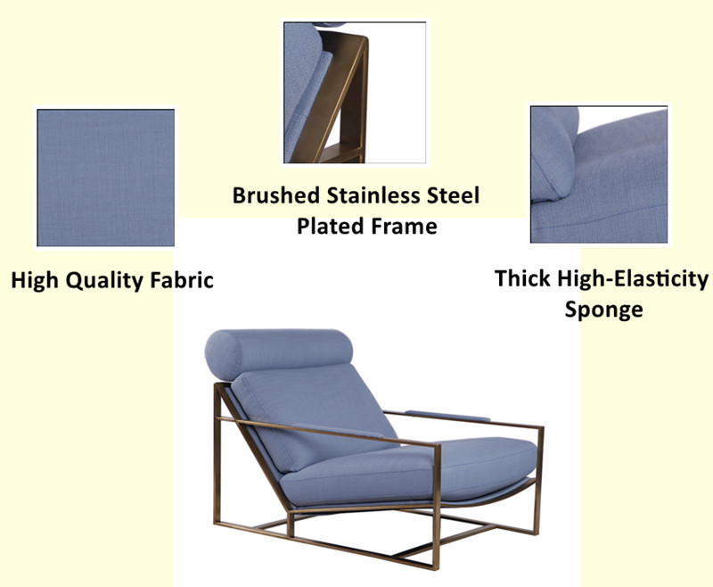 fabric lounge chair