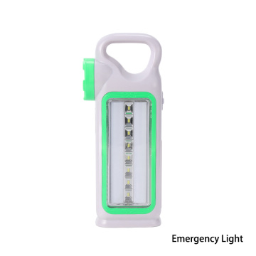Luz de emergência multifonte de energia recarregável portátil