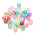 Beads Beads imitación jade cuentas de vidrio 8 mm 25pcs