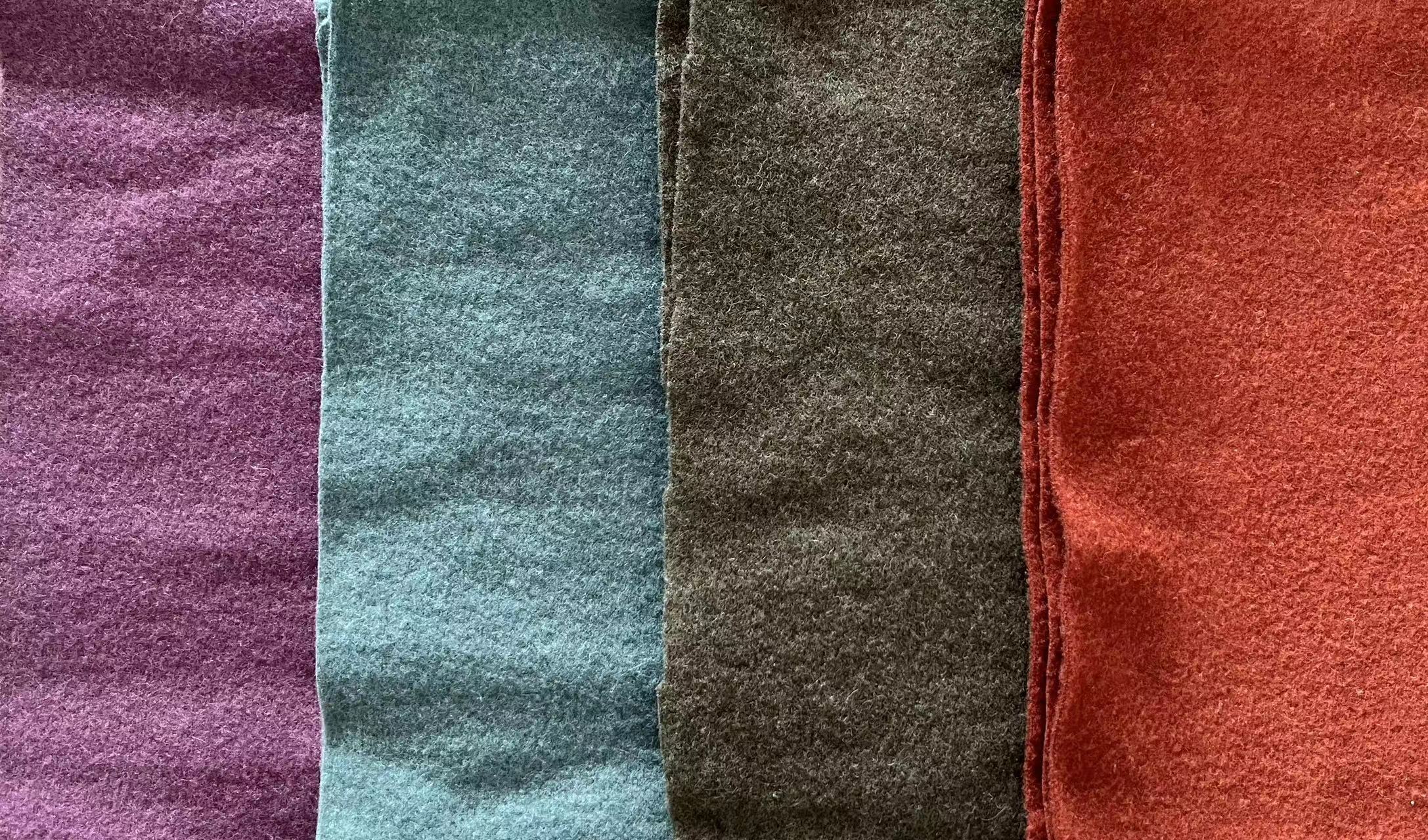 100% wool fleece fabric
