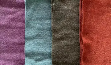 100% wool fleece fabric