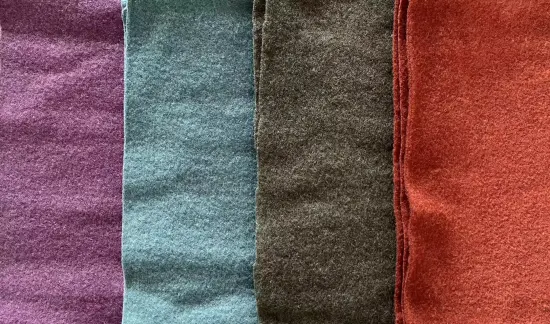 100% wool fleece fabric