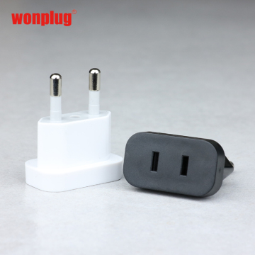 Mini Portable Travel Adapter: Type A to Type E for USA, Japan to Europe