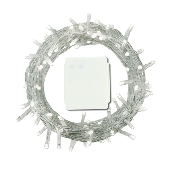 40m White Silk String Cheap Fairy Operated Halloween Decoration Santa Battery Powered Led christmas Lights