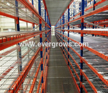 Welded galvanized steel storage wire mesh decking shelving for rack