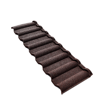 Quality black red milano metal roof tile