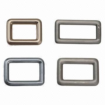 Fashionable Bag Nickel-free Metal Buckle Ornaments with Nickel Color Finish, RoHS Mark
