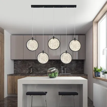 Acrylic LED Chandeliers for Dining Room and Bedroom Lighting