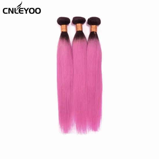 18 Inch Human Hair Extension Straight Rose Red 20 Inch 22 inch 3pcs hair bundle Colorful Human Hair Sets for Beauty
