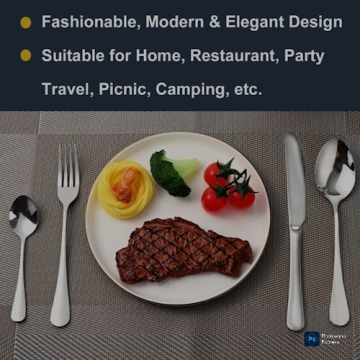 Modern Stainless Steel Spoon and Fork Set for Eco-Friendly Living