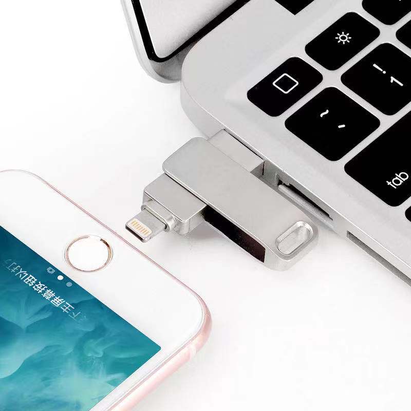 Customizable Portable 2 in 1 flash drive storage