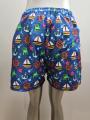 Blue Nautical Icon Shorts de playa para hombres