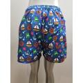 Blue Nautical Icon's Beach Shorts Heren