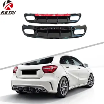 2016 A45 Style Auto Bumper Accessories Rear Diffuser for BENZ W176 AMG 2016-2018
