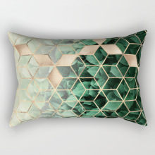 Pure fresh and contracted geometry bedroom sofa pillowcase