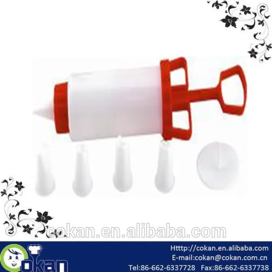 useful pastry decorating bag set with tips 5 nozzles