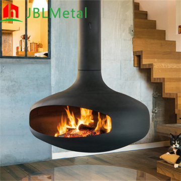 High Steel Wood Burning Fireplace