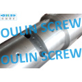 Supply 55/110 Twin Conical Screw Barrel for Pipe, Sheet, Profile Extrusion