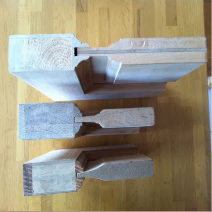 qingdao factory made sliding with hardware solid paulownia wood wardrobe door designs