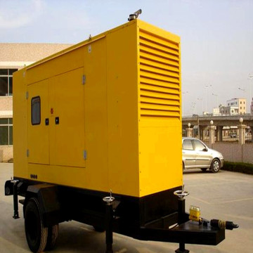 100kw generador de remolque diesel insonoro conjunto