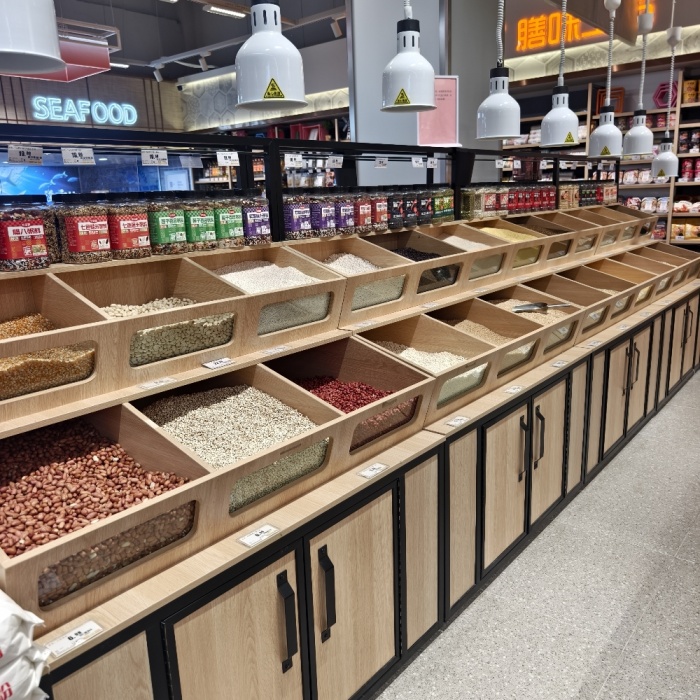 Bulk Food Shelves for Supermarket